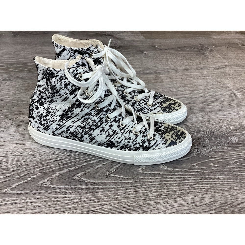 Converse All Star Gemma OX Womens Size 8 Shoes Black White High Sneakers 553448C
